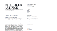 Desktop Screenshot of intelligent-artifice.com