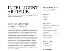 Tablet Screenshot of intelligent-artifice.com